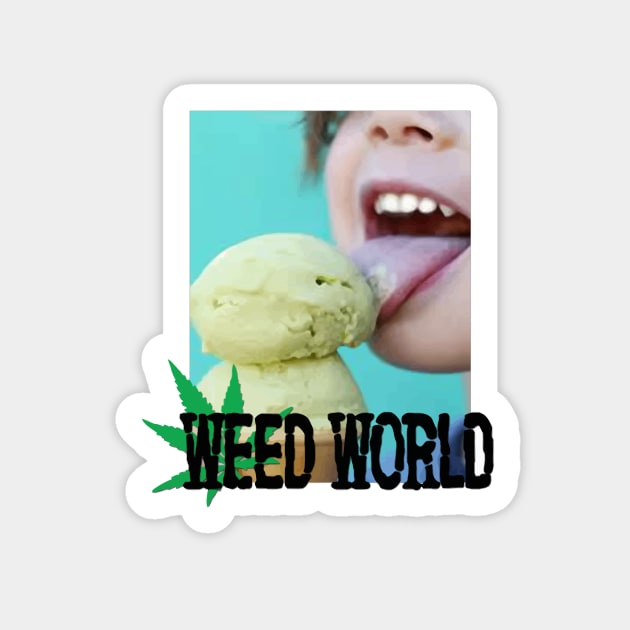 Weed World Sticker by SophieGalleri